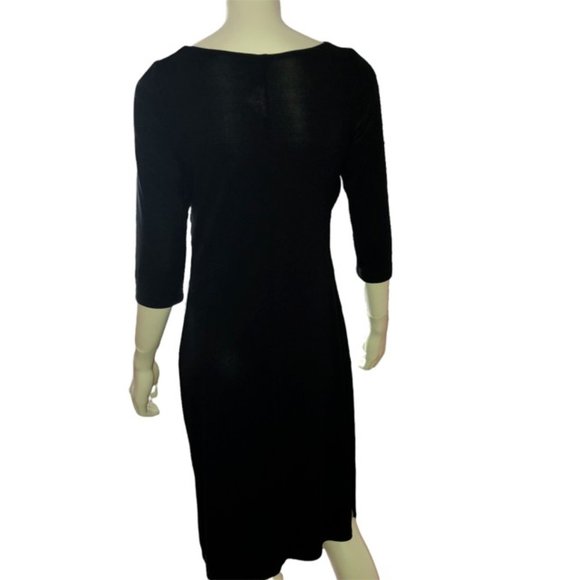 Byer Too! Little Black Dress with draping neckline and side slits - Picture 4 of 13